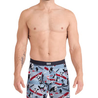 MEN'S SAXX VIBE XTRA SOFT COMFORT BOXER BRIEF 6" | WINTER DOGS | BLUE