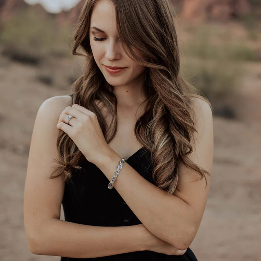 MY SAINT | MY HERO PROTECTION ARCHANGEL MICHAEL BRACELET | ROYAL BLUE / SILVER