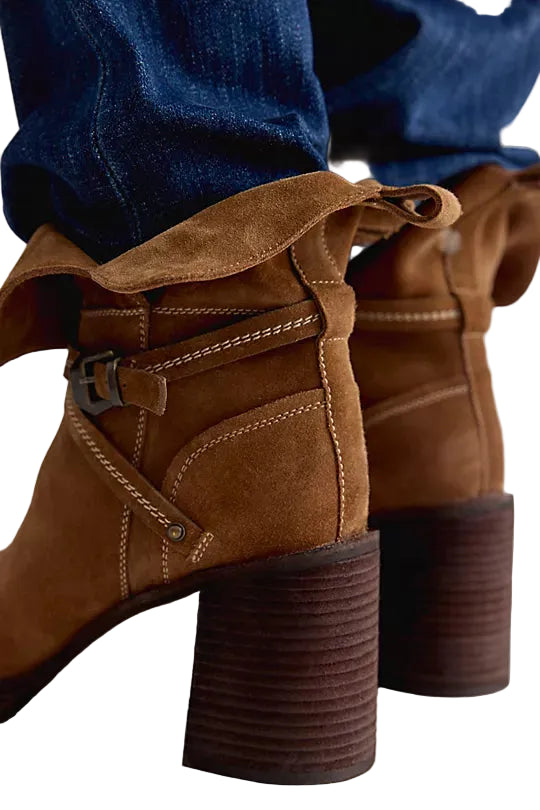 WOMEN'S FREE PEOPLE LANDRY PLATFORM BOOT | FADED TOBACCO SUEDE