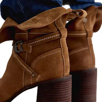 WOMEN'S FREE PEOPLE LANDRY PLATFORM BOOT | FADED TOBACCO SUEDE