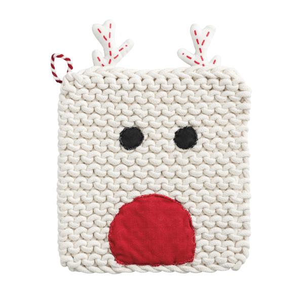 MUDPIE REINDEER CHRISTMAS POT HOLDER