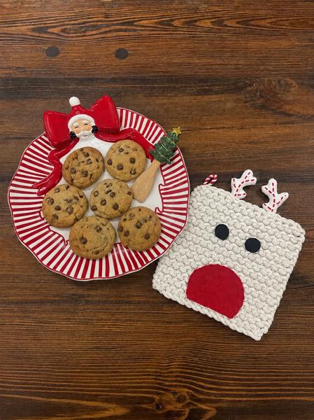 MUDPIE REINDEER CHRISTMAS POT HOLDER