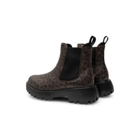 WOMEN'S WODEN AYA LEO WATERPROOF BOOT | DARK LEOPARD