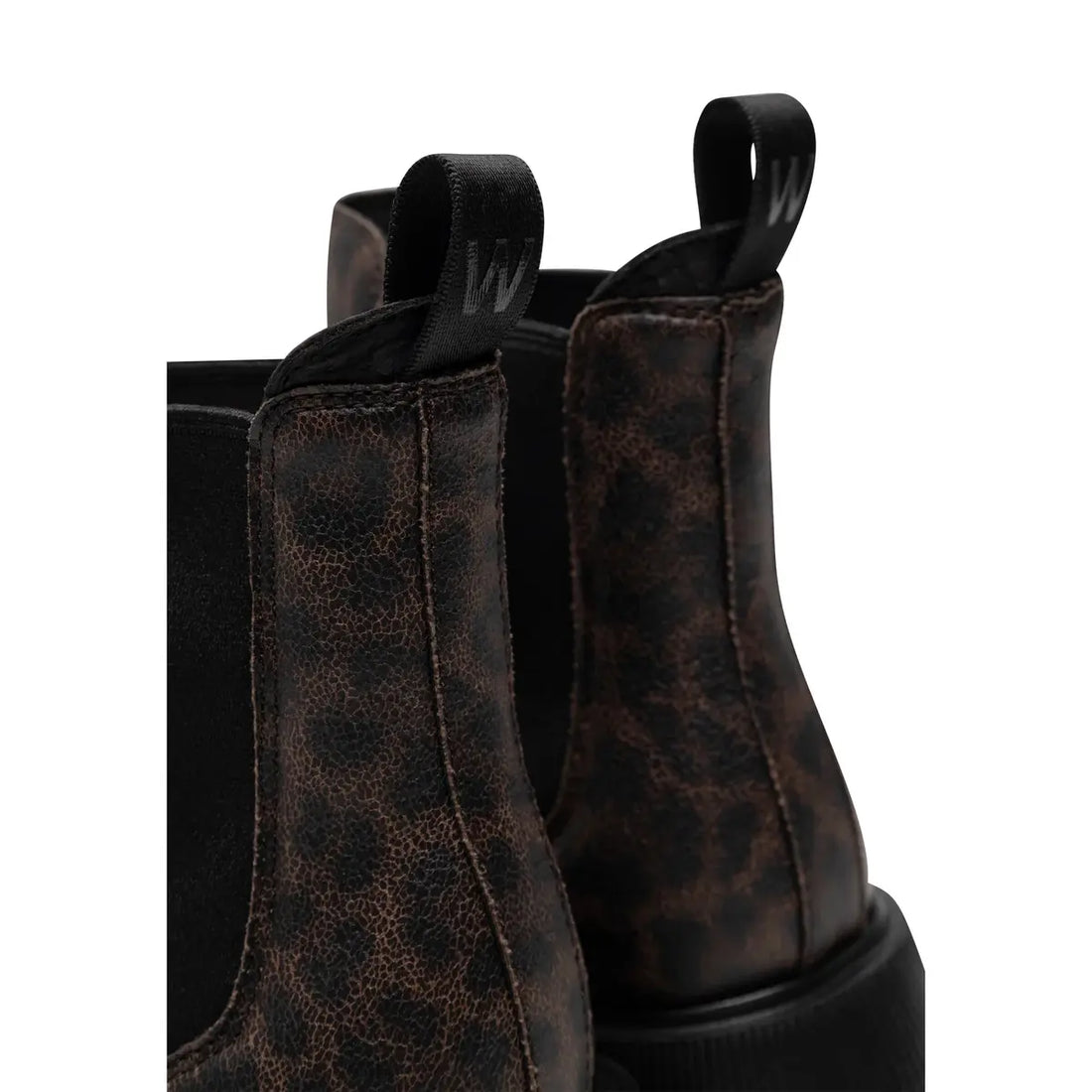 WOMEN'S WODEN AYA LEO WATERPROOF BOOT | DARK LEOPARD