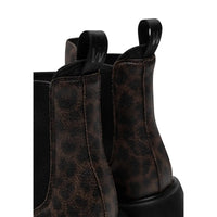 WOMEN'S WODEN AYA LEO WATERPROOF BOOT | DARK LEOPARD