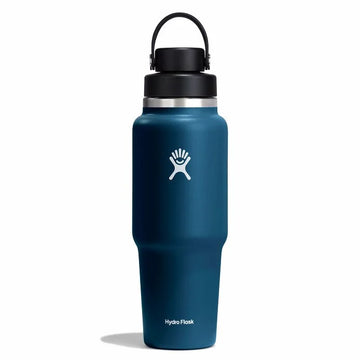 HYDRO FLASK 32 OZ WIDE MOUTH TRAVEL BOTTLE WITH FLEX CHUG CAP | INDIGO
