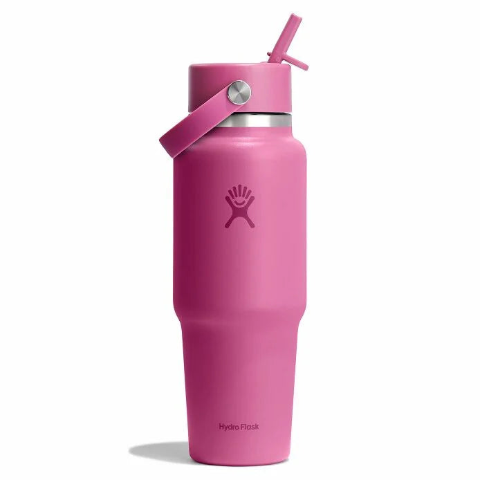 HYDRO FLASK 32 OZ WIDE MOUTH TRAVEL BOTTLE WITH FLEX STRAW CAP | REEF