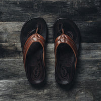 MEN'S OLUKAI MEA OLA | TAN / DARK JAVA